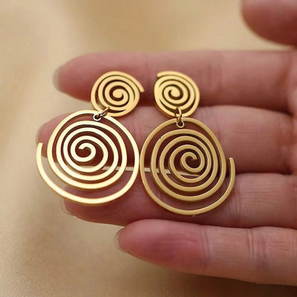 Swirling Gold Drops
