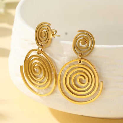 Swirling Gold Drops
