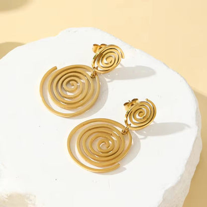 Swirling Gold Drops