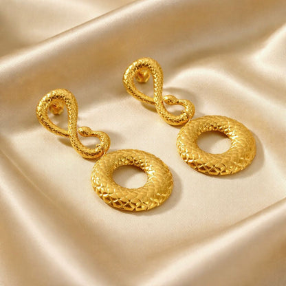 Serpentine Drop Earrings