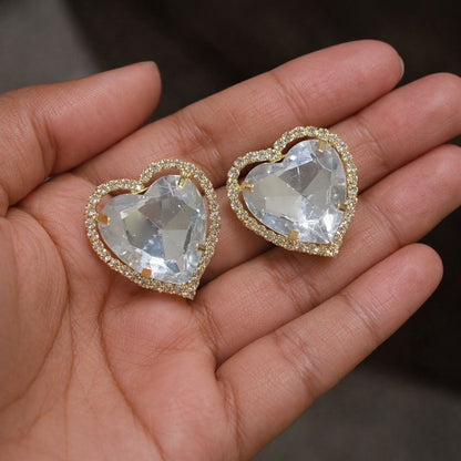 Glowing Heart Studs