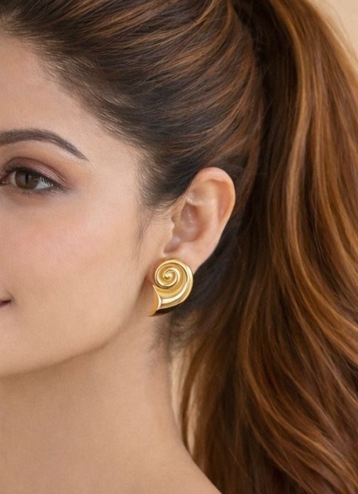 Statement Snail Studs