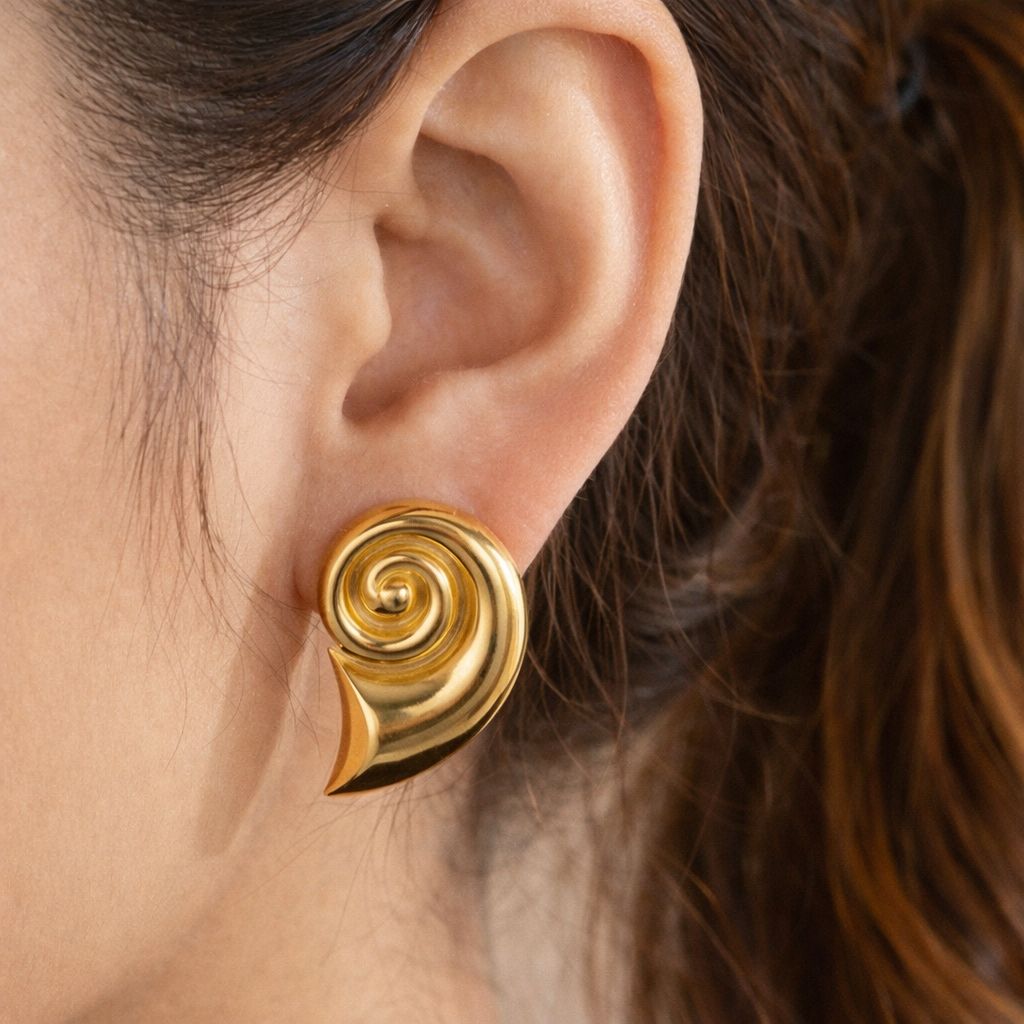 Statement Snail Studs