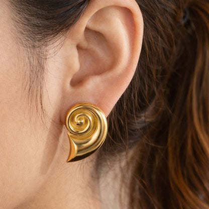 Statement Snail Studs