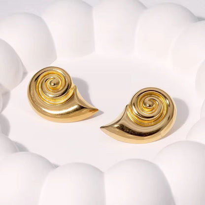 Statement Snail Studs
