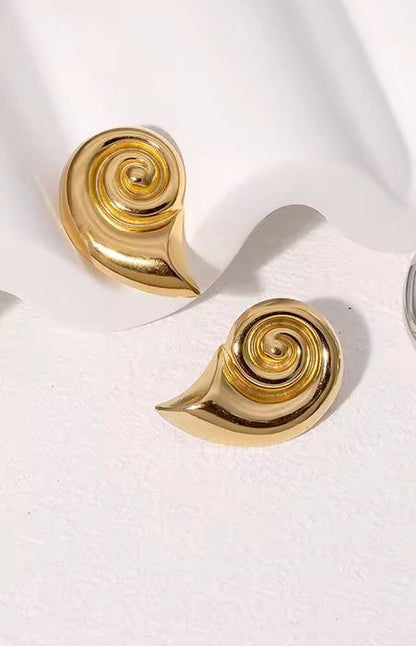 Statement Snail Studs