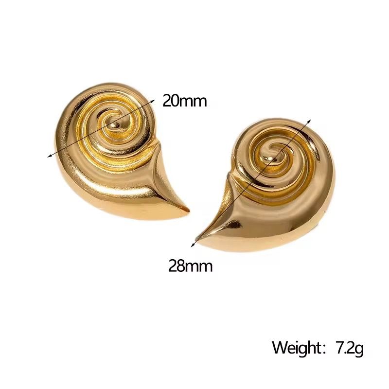 Statement Snail Studs