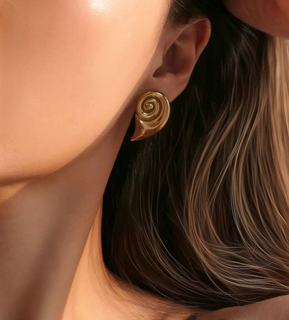 Statement Snail Studs
