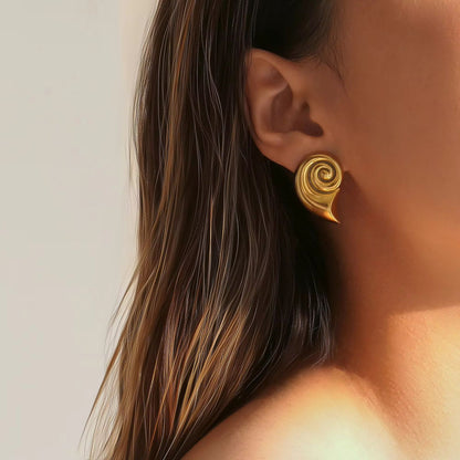 Statement Snail Studs