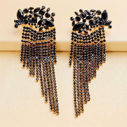 The Crownfall Earrings - Black