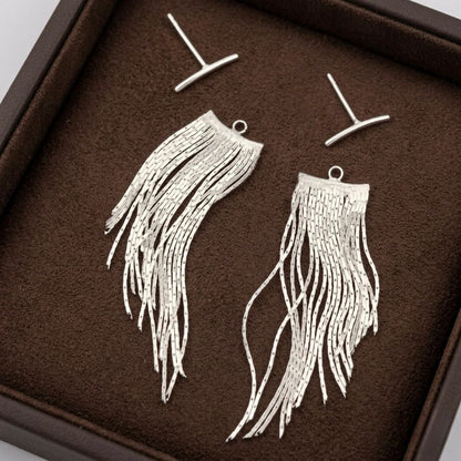 925 Sterling Silver Trendy Tassels