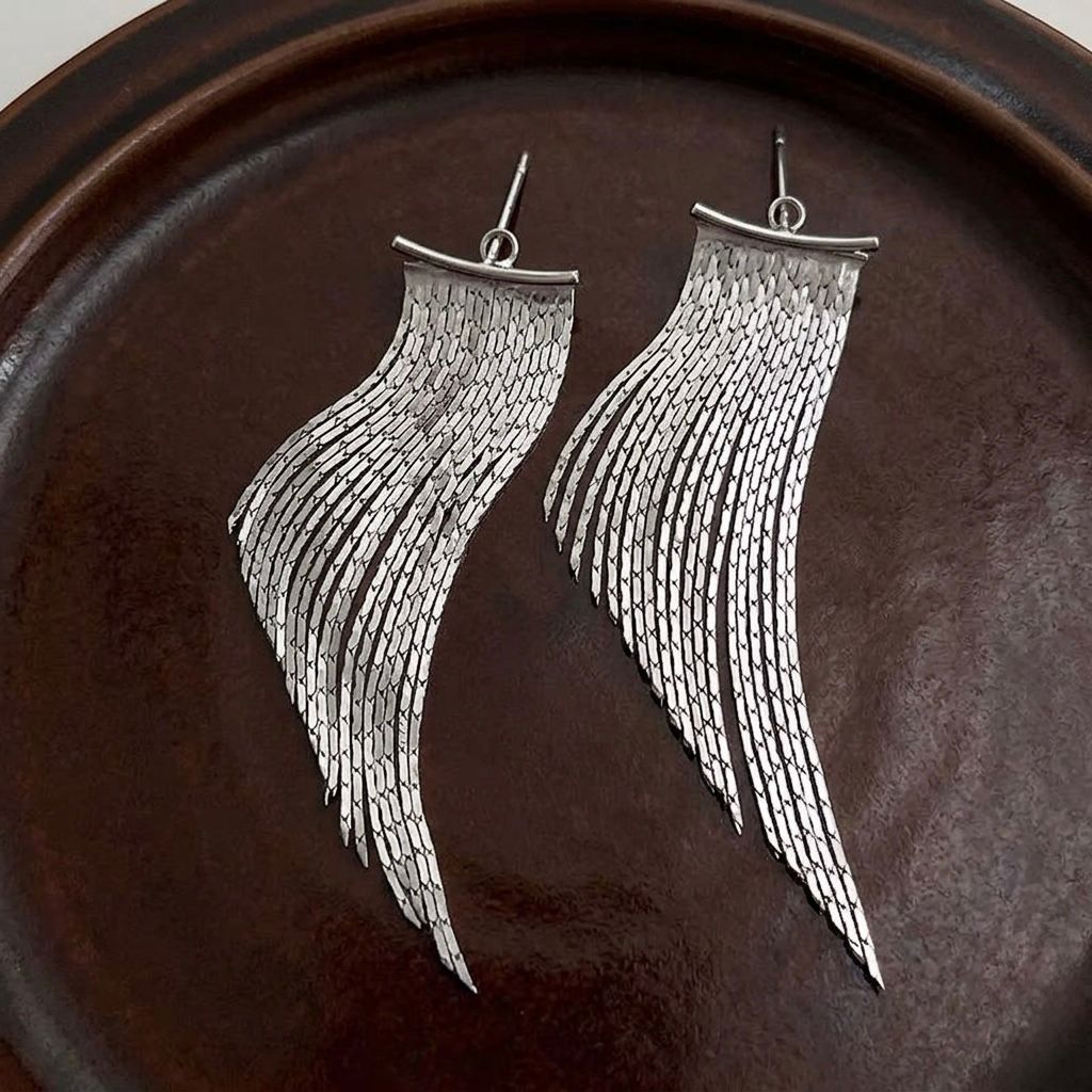 925 Sterling Silver Trendy Tassels