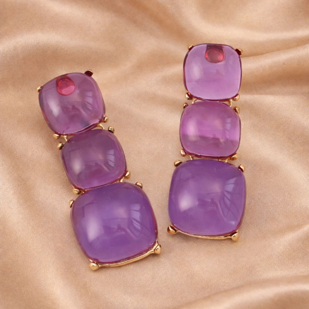 Colorful Trio Square Drops