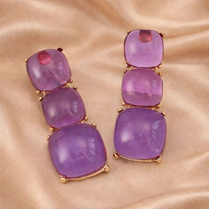 Colorful Trio Square Drops