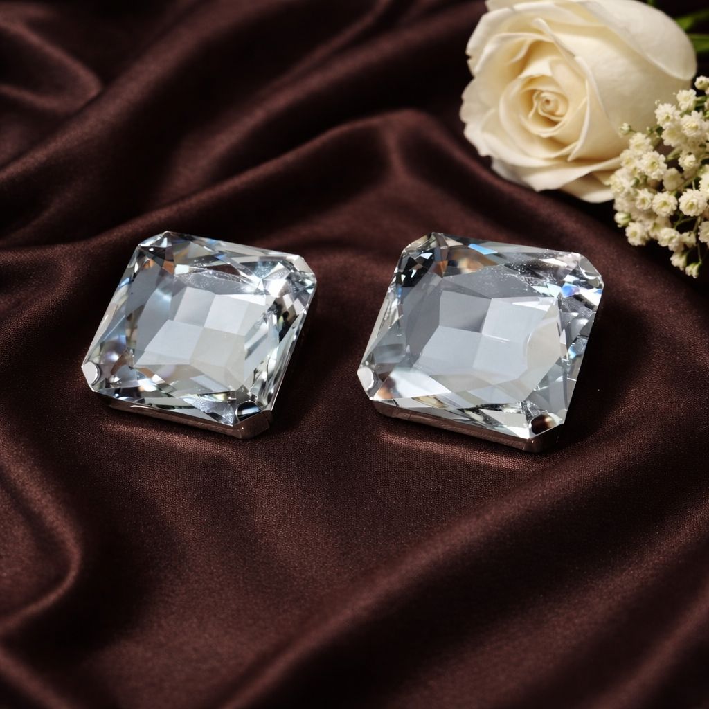 Monarch Crystal Duo Statement Studs