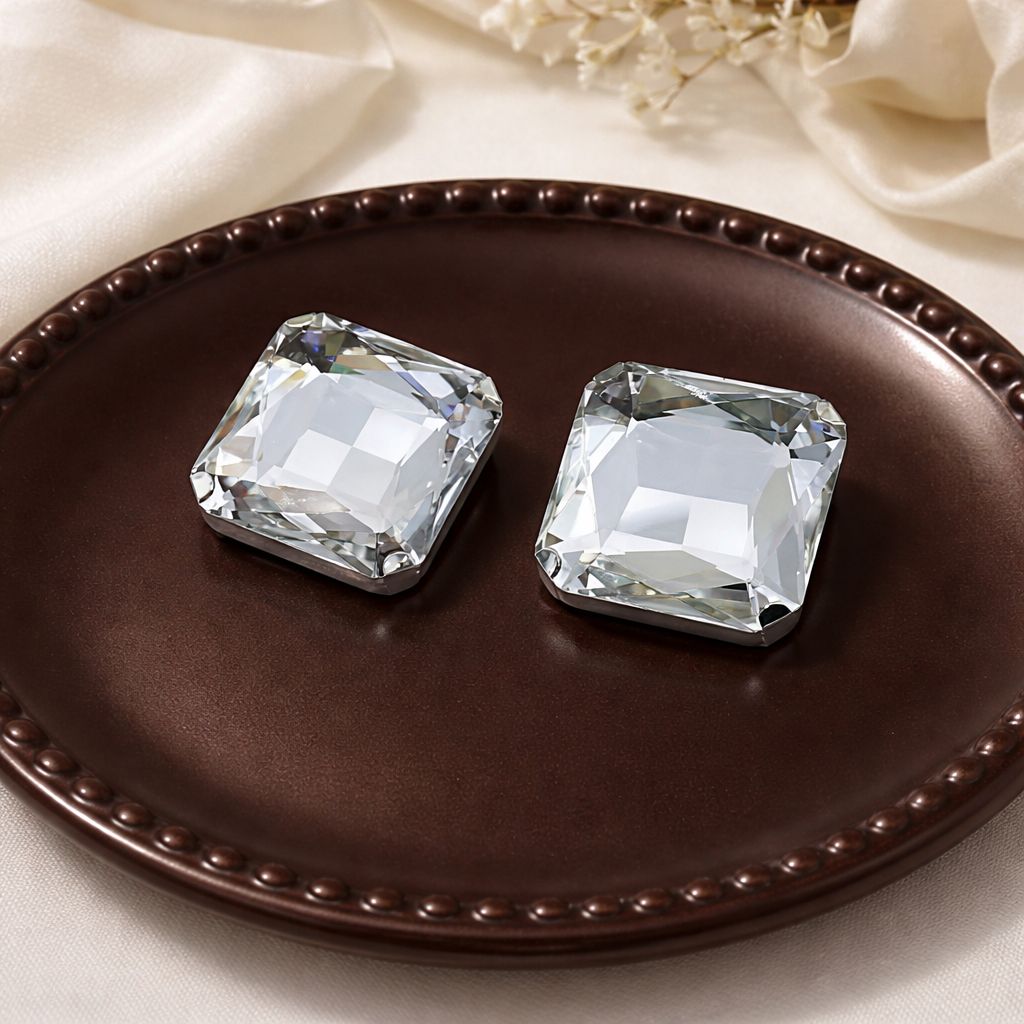 Monarch Crystal Duo Statement Studs