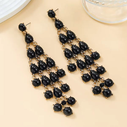 Multi Coloured Multi Layered Chandelier Earring