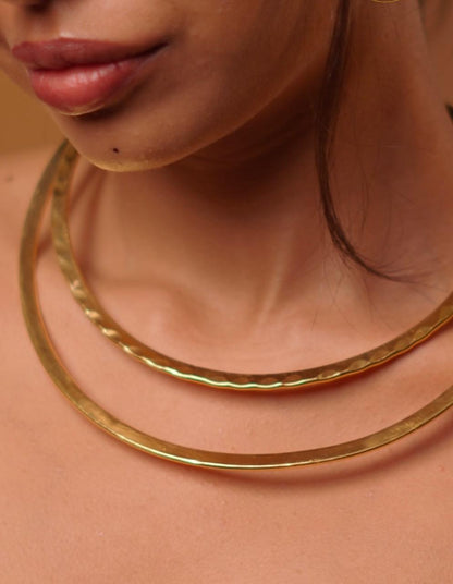 Athena Brass Necklace – Layered Strength. Timeless Power.