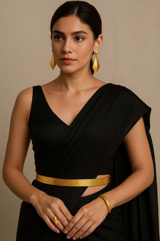 Textured Brass Waist Belt