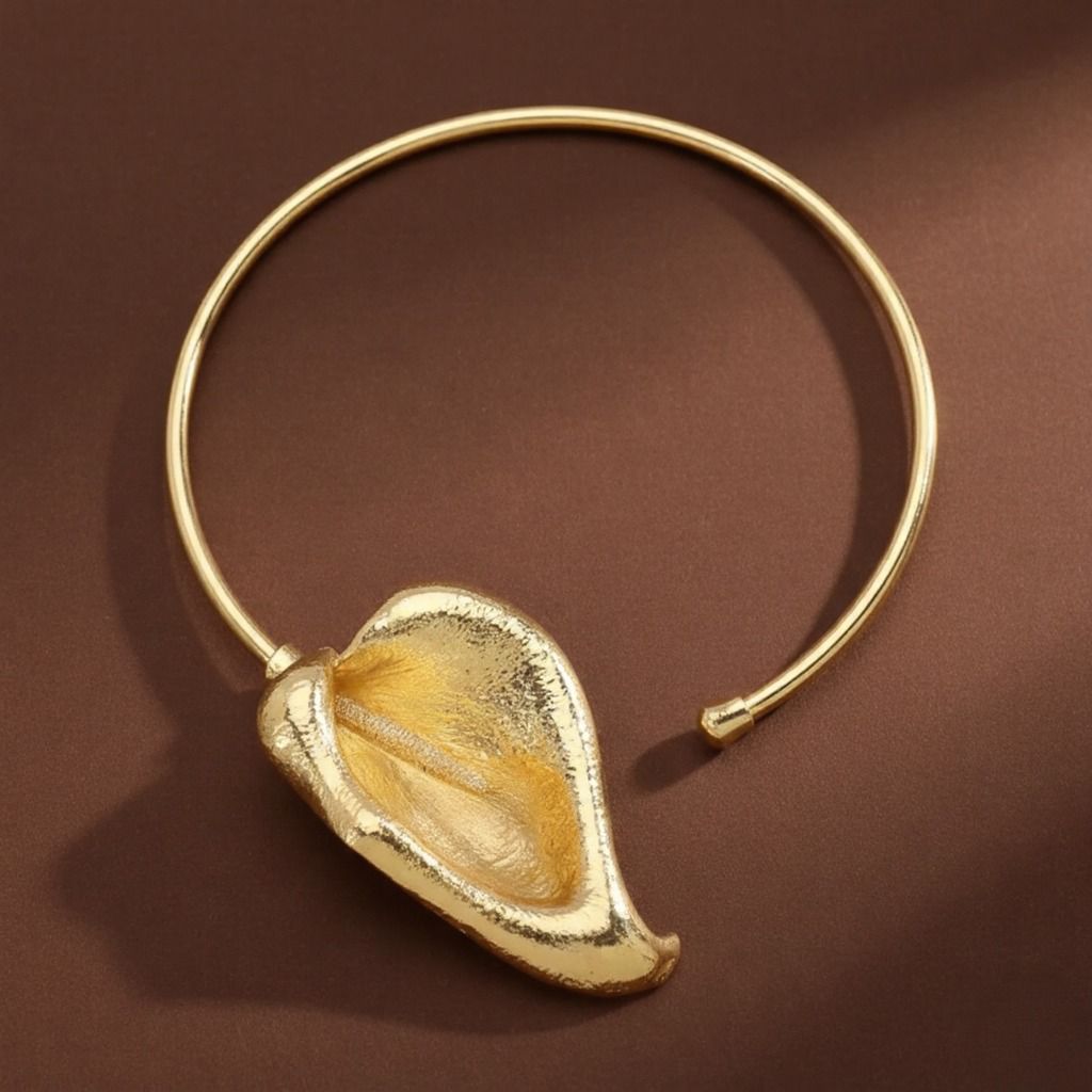 Gold Plated Luxe Anthurim Necklet