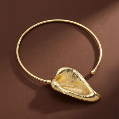 Gold Plated Luxe Anthurim Necklet