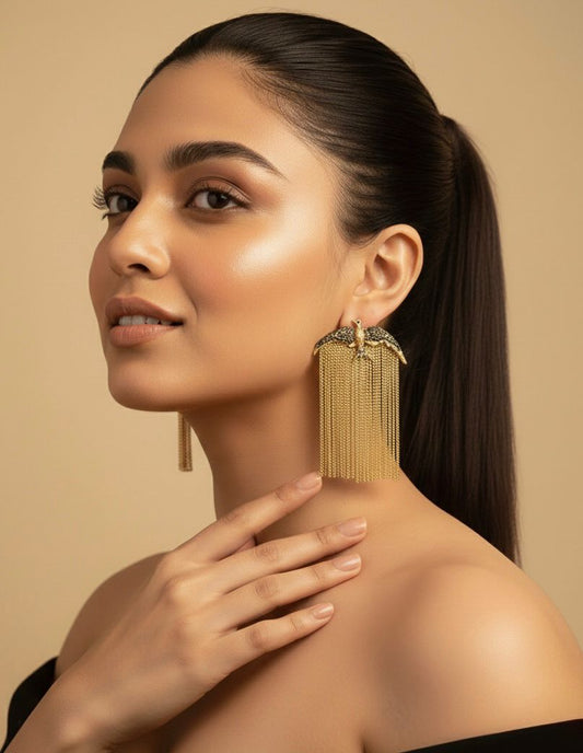 Alara - Wings of Freedom Tassel Earrings