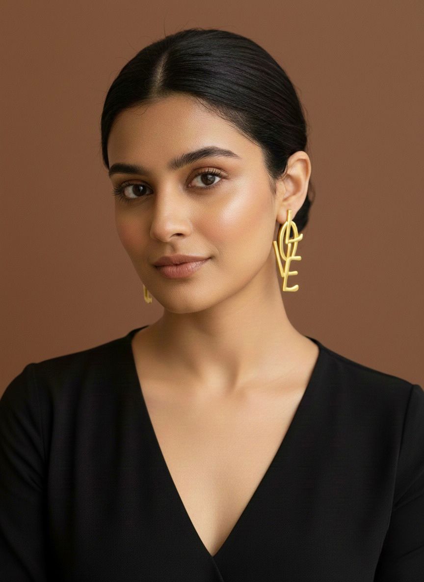 Luxe Love Letter Studs