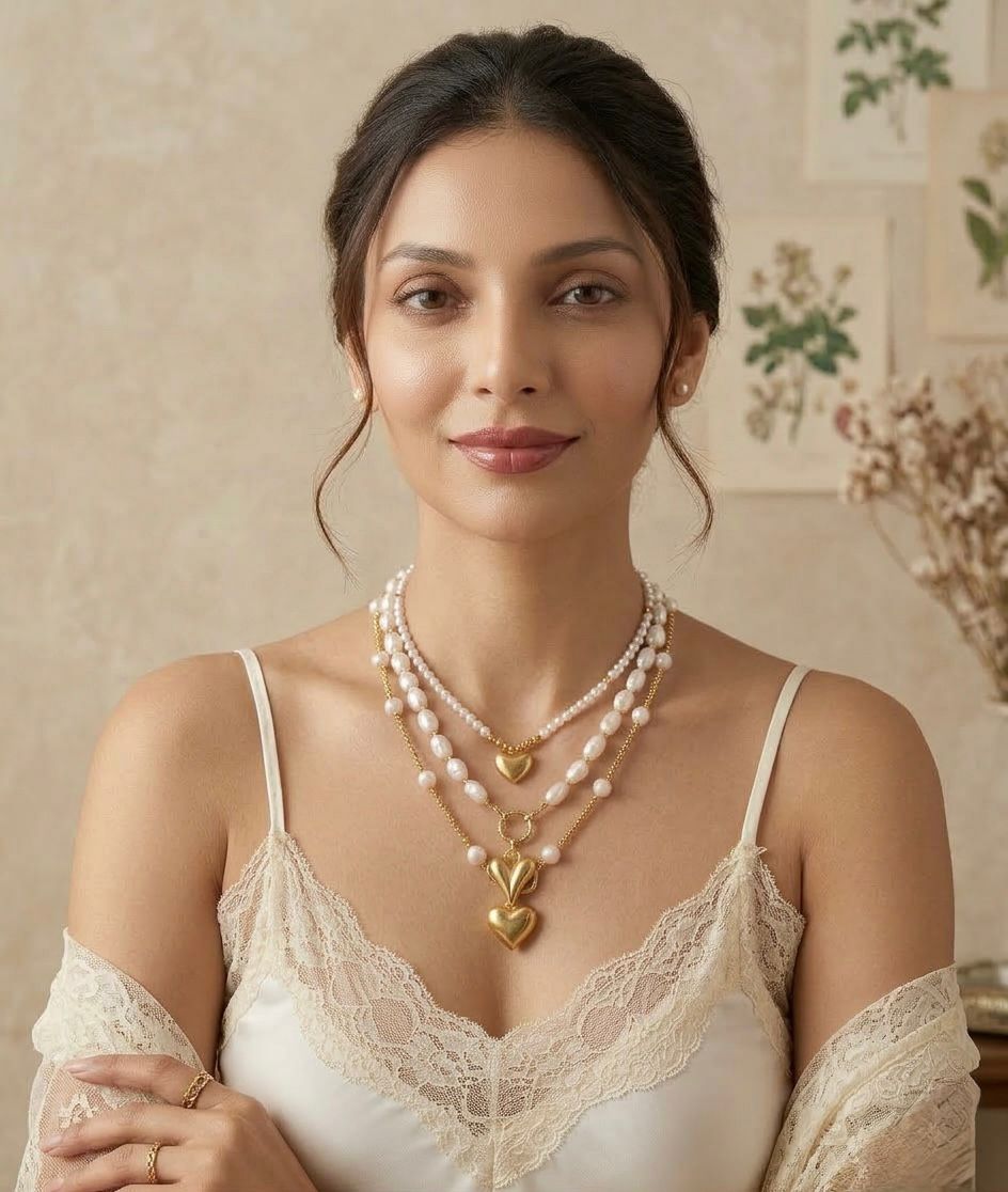 Amour Pearl Trinity necklace - Original Pearls