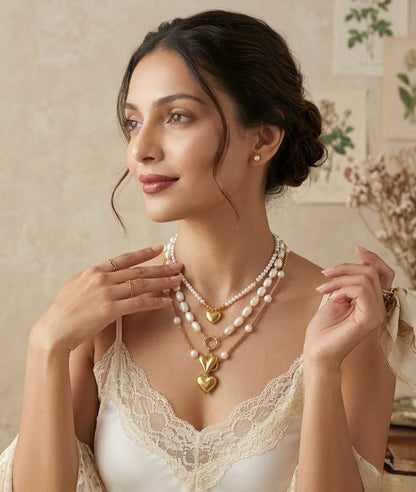 Amour Pearl Trinity necklace - Original Pearls