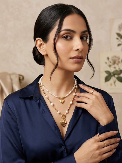 Amour Pearl Trinity necklace - Original Pearls