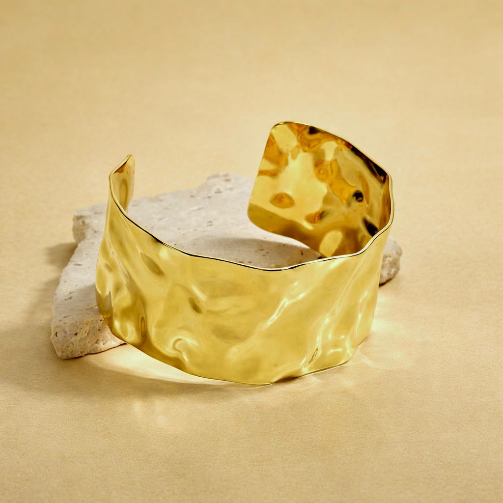 BASTION Brass CUFF - A fortress of style, unwavering and bold.