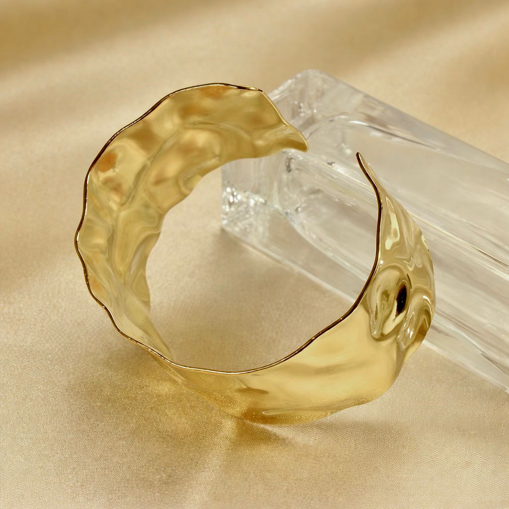 BASTION Brass CUFF - A fortress of style, unwavering and bold.