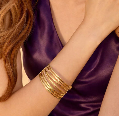 Layered Gold Cuff Bracelet
