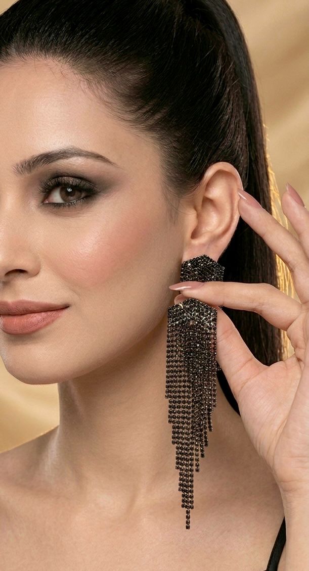 Black Rhinestone dusters