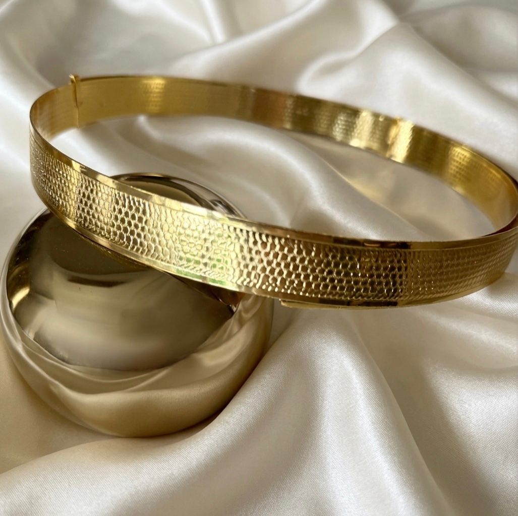 Textured Brass Waist Belt