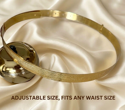 Textured Brass Waist Belt
