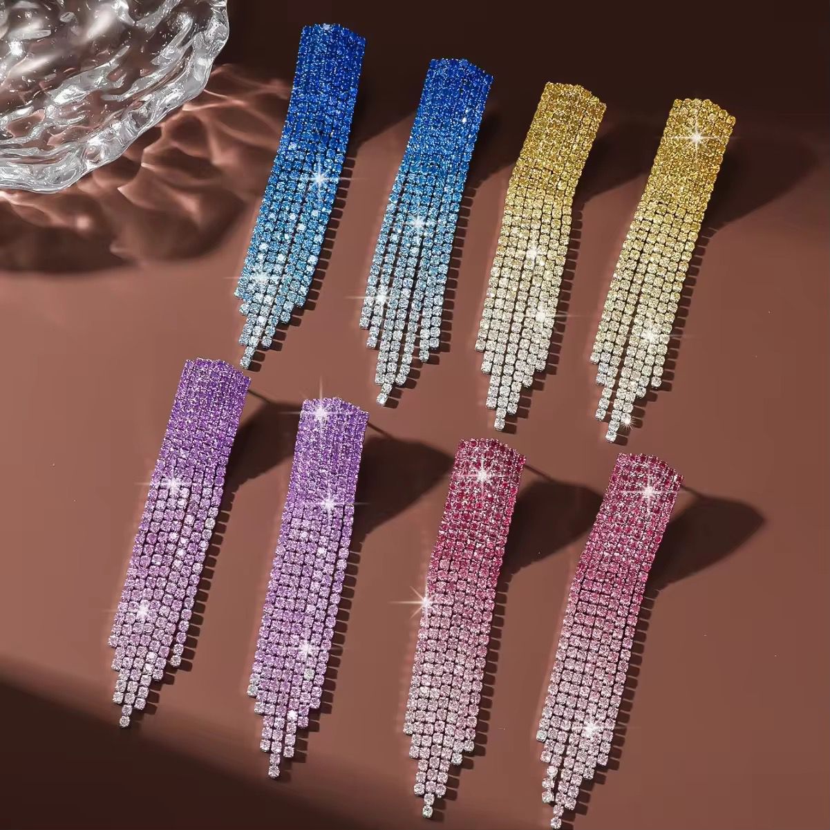 Gleamfall Ombre Earrings - Gold