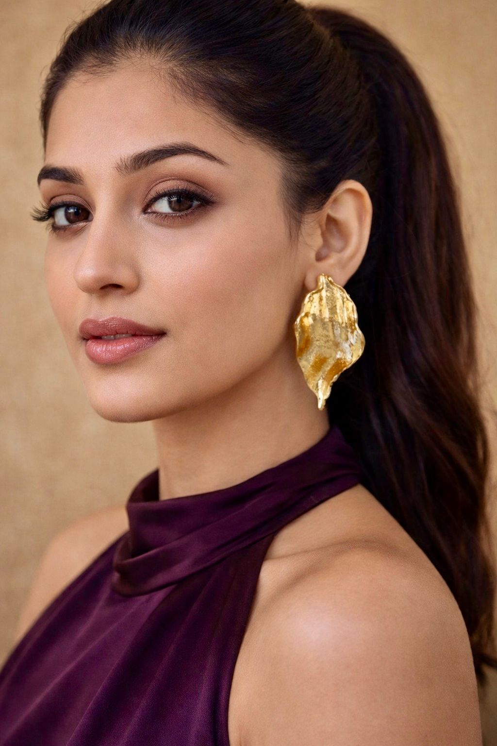Gold Plated Luxe Anthurim Studs