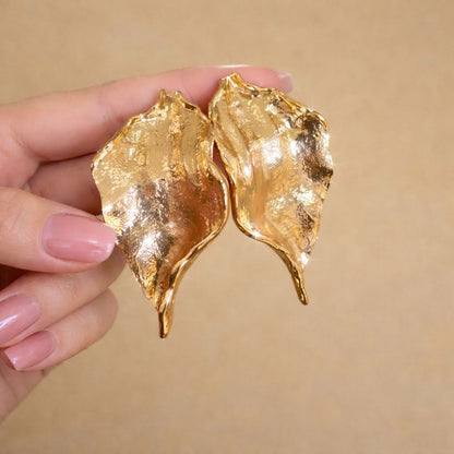 Gold Plated Luxe Anthurim Studs