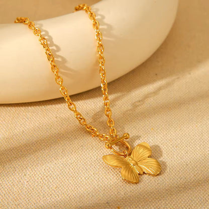 Butterfly Pendant with Chain