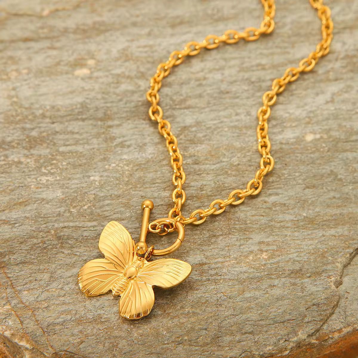 Butterfly Pendant with Chain