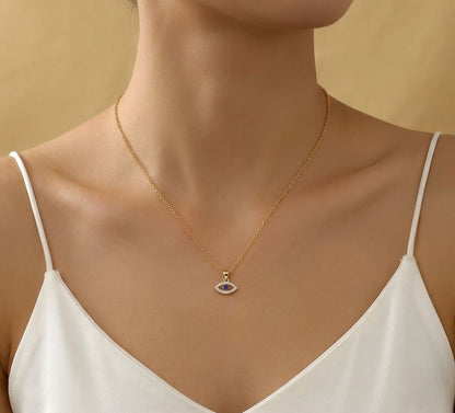 Evil Eye Pendant with Chain