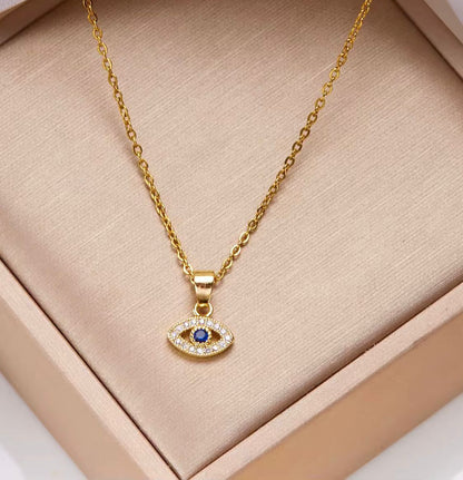 Evil Eye Pendant with Chain