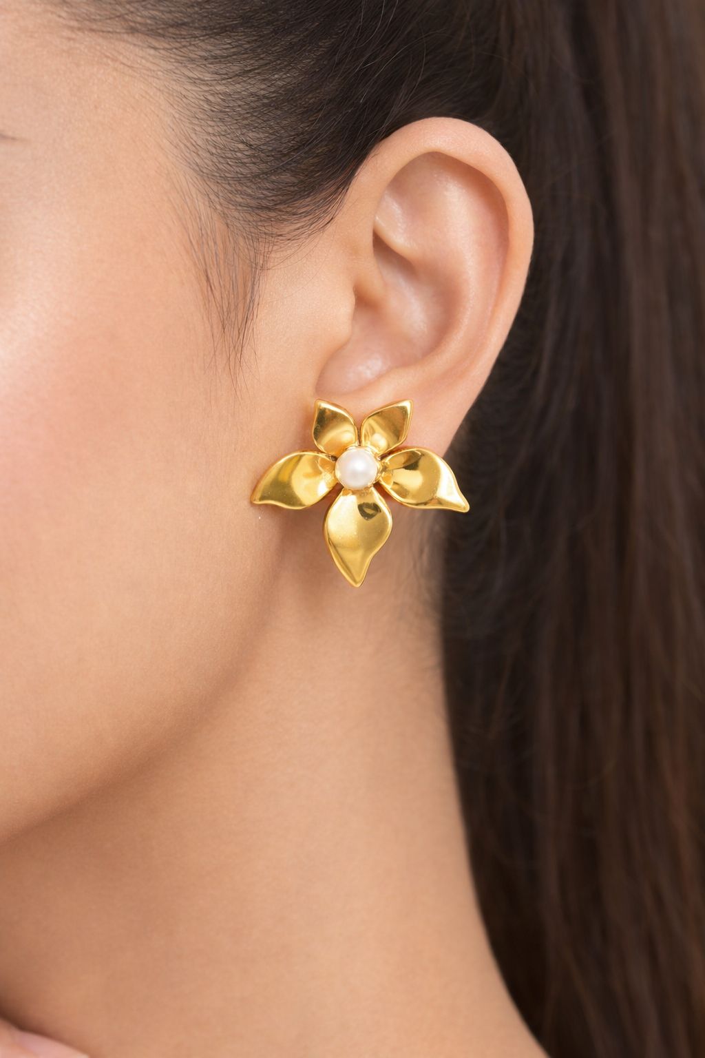 Blooming Pearl Studs