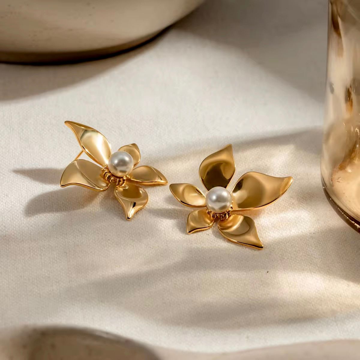 Blooming Pearl Studs
