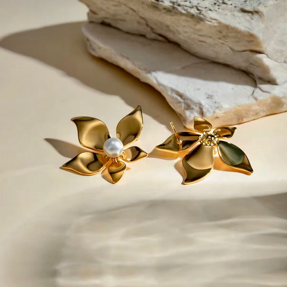 Blooming Pearl Studs