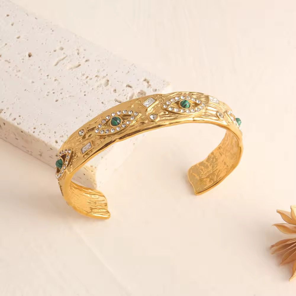 Emerald Green with Zircons Nazar Bracelet