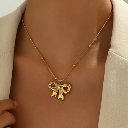 Bow Charm Necklace