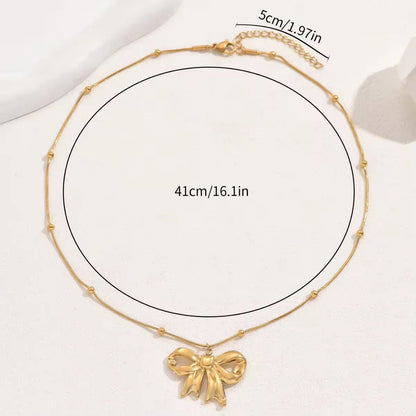 Bow Charm Necklace