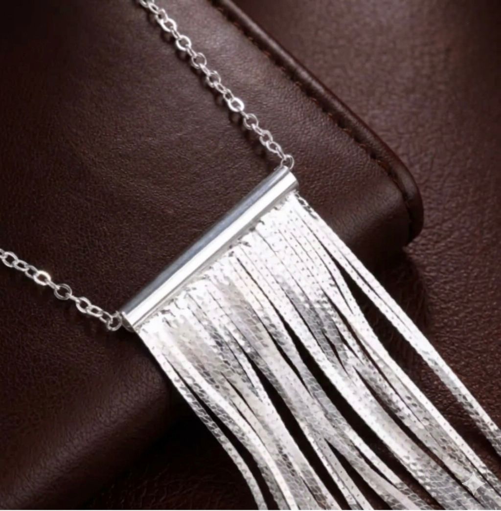 Silver Tassel Necklace